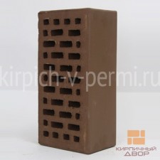 Кирпич строительный полуторный лицевой пустотелый керамический (шоколад, гладкий)