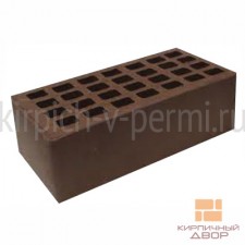 Кирпич строительный полуторный лицевой пустотелый керамический (шоколад)